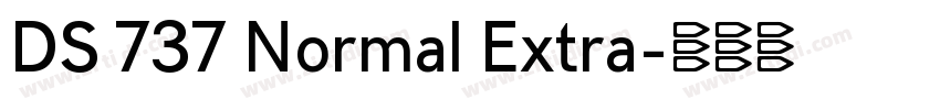 DS 737 Normal Extra字体转换